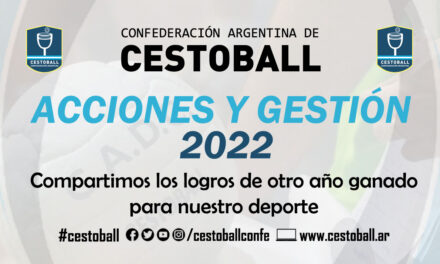 ACCIONES Y GESTIÓN 2022 CONFEDERACIÓN ARGENTINA DE CESTOBALL