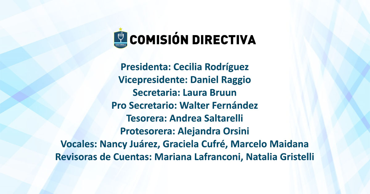 COMISIÓN DIRECTIVA PARA EL NUEVO PERIODO DE GESTIÓN