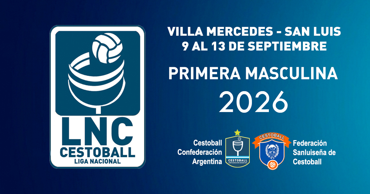 FIXTURE LIGA NACIONAL MASCULINA DE CESTOBALL 2026